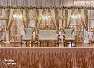 Luxury Wedding Stage Metal Arch Frames