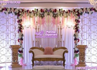 Marvelous Indian Wedding Candle Wall Backdrop