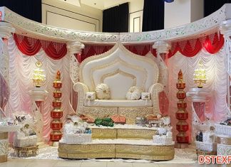 Modern Wedding Reception Half Moon Stage