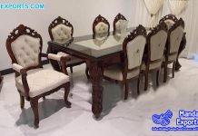 Premium Teak Wood Antique Dining Set