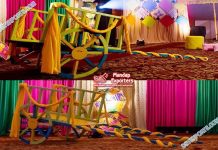 Punjabi Mehndi Function Photo Booth Decor