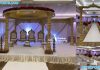 Ravishing Round Wooden Wedding Mandap London