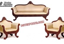Solid Teak Wood Sofa Set for Livingroom