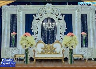 Stylish Wedding Backdrop Silver FRP Frames