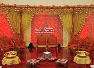 Traditional Hindu Wedding Mandap Curtains