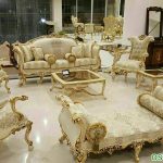 Victorian Gold Finish Living Room Furniture