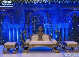 Wedding Reception 3D Backdrop Stage