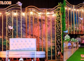 Wrought Iron Wedding Metal Backdrop Panels