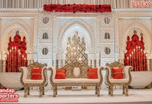 Amazing Ivory Theme 3d Panels For Wedding
