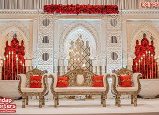 Amazing Ivory Theme 3d Panels For Wedding