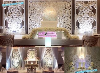 Amazing White Reception Stage Panels Frames