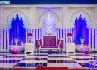 Arabic Wedding Stage 3D Backframe Panels