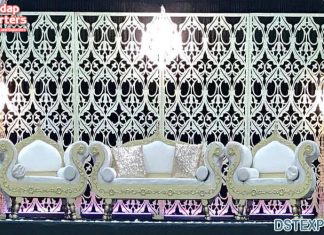 Asian Wedding Laser Cut Back Frame Setup