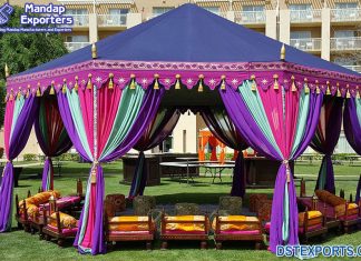 Beautiful Indian Wedding Moroccan Tent Mandap