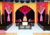 Colorful Mehraab Backdrop For Wedding Stage