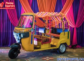 Decorative Auto Rickshaw for Unique Bride Entry Decorative Auto Rickshaw for Unique Bride Entry