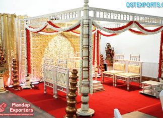 Fascinating Indian Wedding Sankheda Mandap Decoration