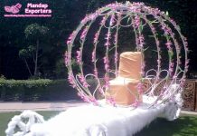 Floral Princess Wedding Bride Entry Carriage Floral Princess Wedding Bride Entry Carriage