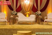 French Style White Wedding Sofa Set