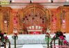 Golden Palace Theme Wedding Stage Decoration