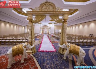 Indian Royal Wedding Entrance Setup