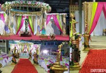 Luxurious Bollywood Wedding Crystal Spiral Mandap
