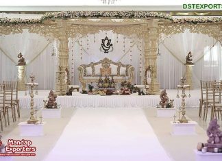Majestic Indian Wedding Maharani Mandap Decor