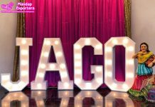 Marquee Letters Table for Jaggo Decoration
