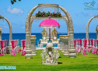 Outdoor Mandap for Indian Wedding Ceremony Outdoor Mandap for Indian Wedding Ceremony