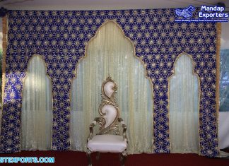 Sparkling Wedding Backdrop for Heena Party