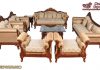 Teak Wood Maharaja Carving Sofa Set