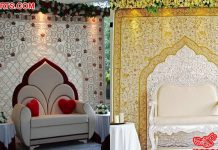 Wedding Zardosi Stage Backdrops for Sale