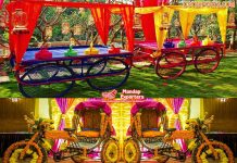 Indian Wedding Sangeet Decoration Rickshaw/Stall