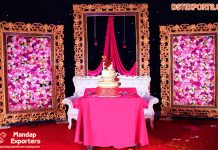 Modern Wedding Reception Rectangular Frame