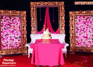 Modern Wedding Reception Rectangular Frame