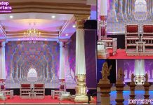Imperial Wedding White Roman Pillar Mandap