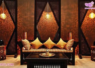 Arabian Wedding Reception Stage Photo Frames