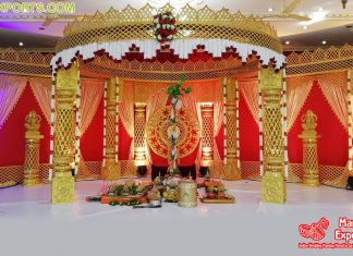Beautiful Royal Crown Wedding Mandap