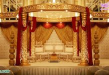 Classic Gold Decorative Wedding Mandap