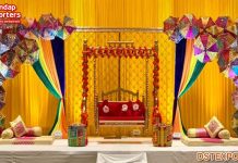 Colourful Mehndi Occasion Stage Props Colourful Mehndi Occasion Stage Props