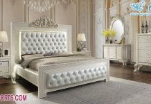 Designer King Queen White Bedroom Furniture