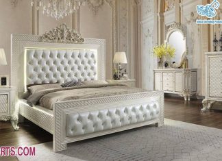 Designer King Queen White Bedroom Furniture