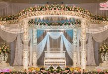 Fantastic Wedding Event Crystal Lotus Mandap Fantastic Wedding Event Crystal Lotus Mandap