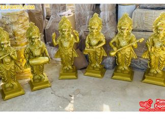 Fiber Musical Ganesha Statues Manufacturer