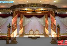 Glittering Gold Mandap for Indian Weddings