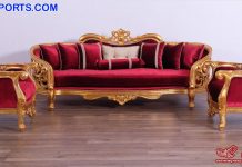 Gold Finish Royal look Livingroom Furniture