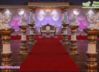Hindu Wedding Roman Pillars Mandap Decor