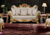 Hot Selling White Gold Living Room Furniture