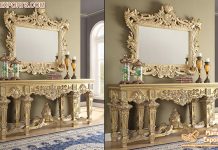 Luxury Console Table and Mirror For Bedroom Luxury Console Table and Mirror For Bedroom