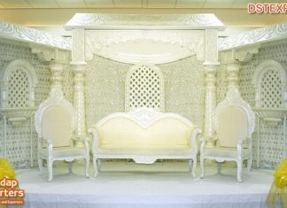 Luxury Events & Decor Ivory Wedding Stage